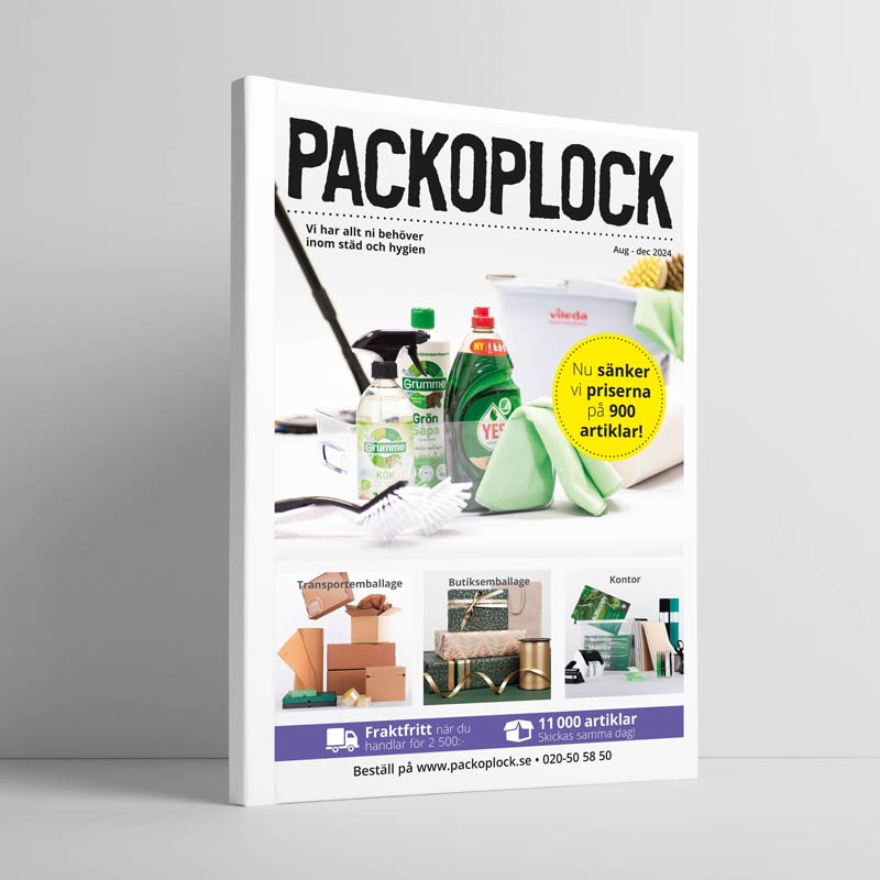 Packoplock - nyinkommet inom städ och hygien