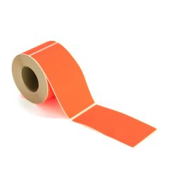 Etikett Neon orange