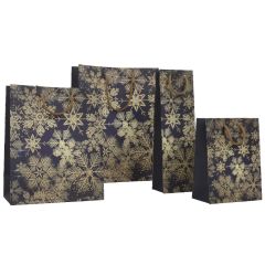 Lyxkasse Golden snow flakes