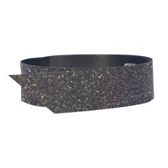 Polyband glitter svart