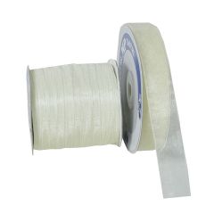 Presentband organza creme