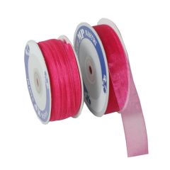 Presentband organza cerise