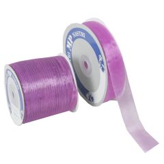 Presentband organza lilacerise