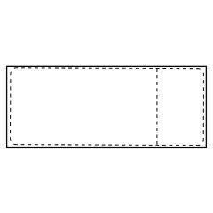Avtagbar STE transportetikett thermo 107 x 251 mm