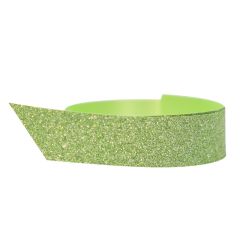 Polyband glitter grön
