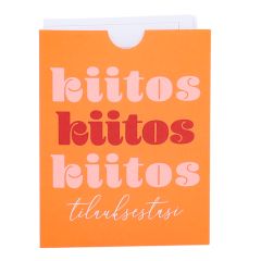 Kvittoficka "Kiitos tilauksestasi!" French Rouge  UTFÖRSÄLJNING