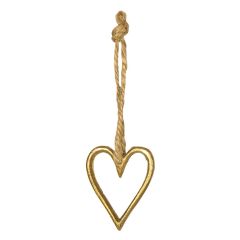 Dekorations Hjärta Guld