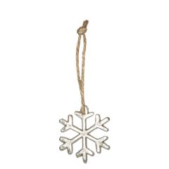 Dekorations Snöflinga Silver